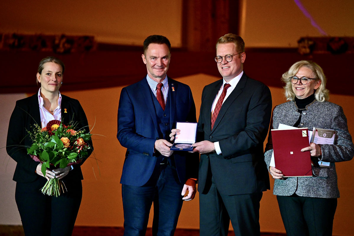 Gustav Rau-Medaille für Uwe Mieck. Foto (c) Björn Schröder