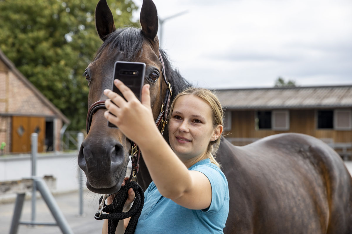 Wie man mit dem Handy das perfekte Pferdefoto macht, ist Thema in PM-Seminaren. Foto: Stefan Lafrentz/FN-Archiv