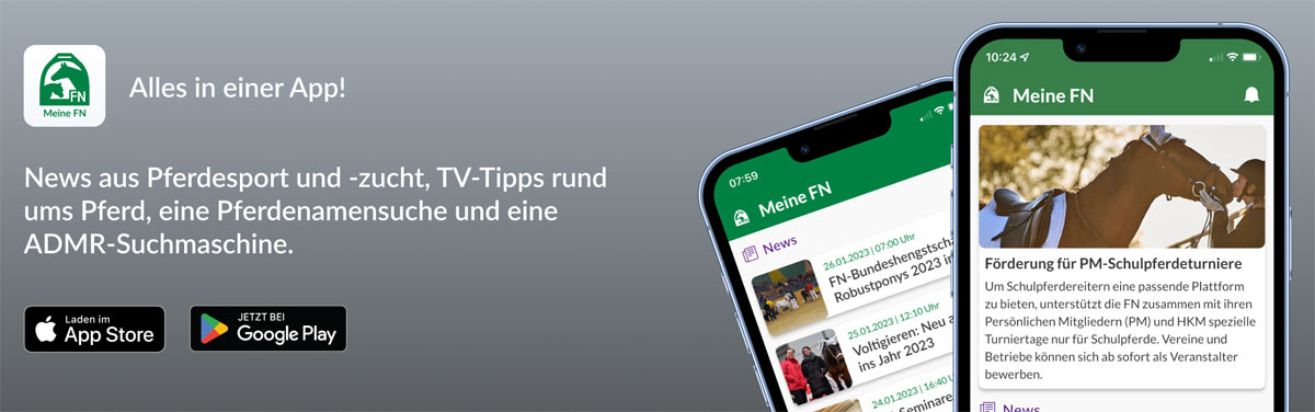 Meine FN - die App der Deutschen Reiterlichen Vereinigung