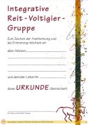 Urkunde: "Integrative Reit- Voltigiergruppe" (Download)