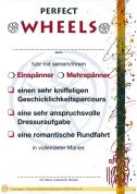 Urkunde: "Perfect Wheels / Einspänner, Zweispänner" (Download)