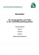 Merkblatt Lehrkräfteausbildung "Reiten" (Download)